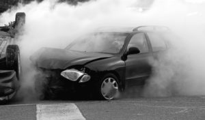 Car Accident Lawyer Houston, TX- car on fire 
