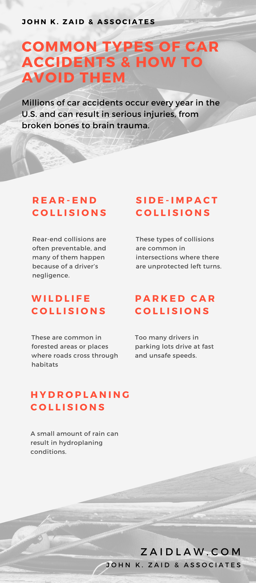 Common Types of Car Accidents and How to Avoid Them 