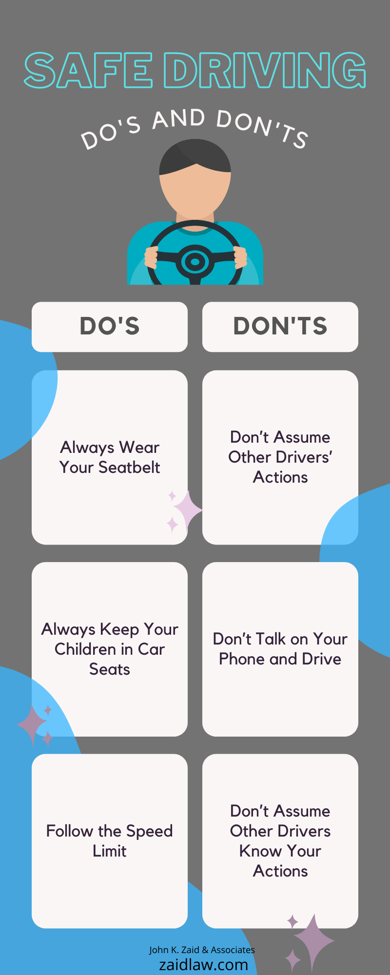 Do’s and Don’ts of Safe Driving Infographic