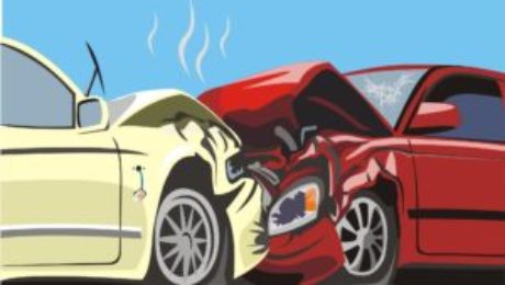 Auto Accident Lawyer Houston, TX - Frontal collision illustration