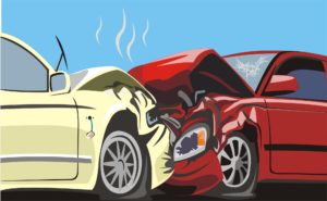 Auto Accident Lawyer Houston, TX - Frontal collision illustration
