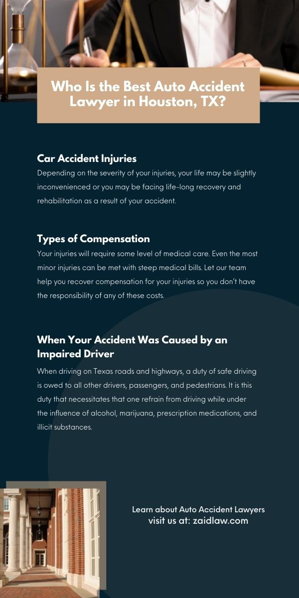 auto accident injury infographic